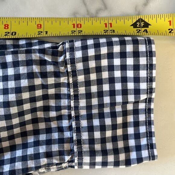 Cremiuex Slim Fit Gingham Buttun Up Sz. L - Picture 5 of 7